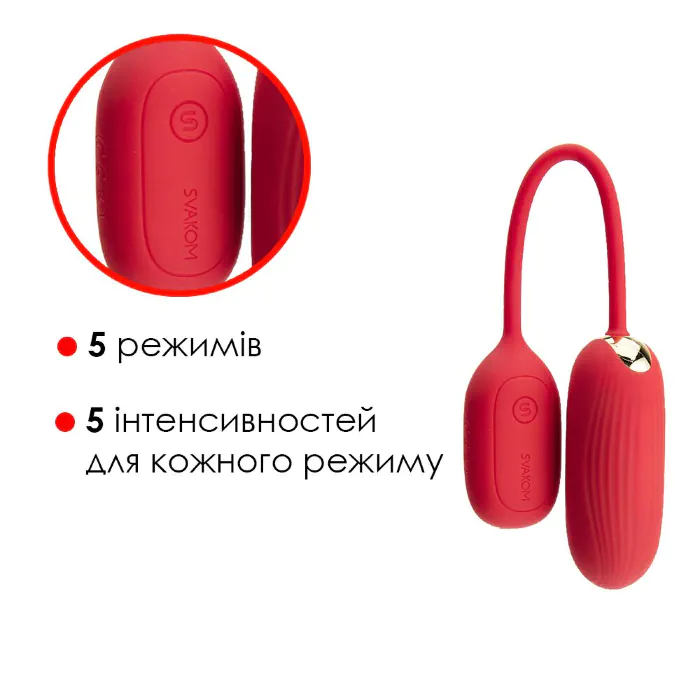 Музичне віброяйце Svakom Muse Red — фото 4