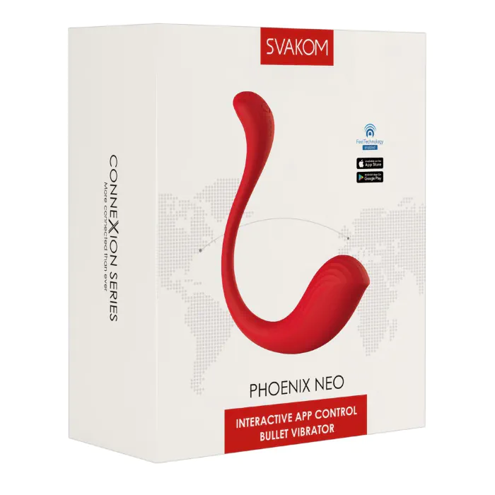 Смарт-віброяйце Svakom Phoenix Neo Red з підключенням до Веб-камери — фото 3