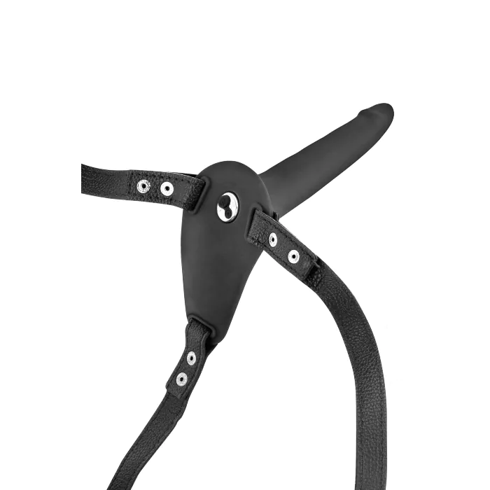 Страпон з вібрацією Fetish Tentation Vibrating Strap-On with Dildo Black — фото 3