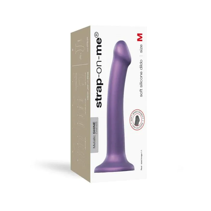 Насадка для страпону Strap-On-Me Mono Density Dildo Violet M — фото 4