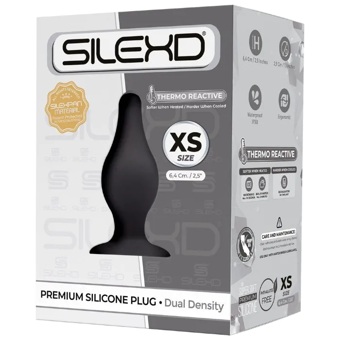 Анальна пробка SilexD Plug Model 2 Black XS — фото 4
