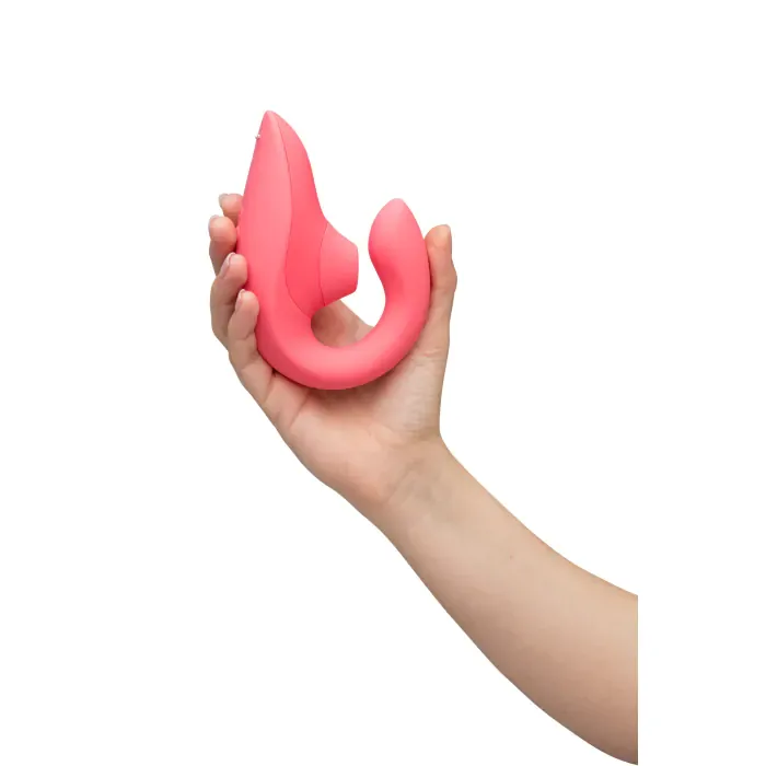 Вібратор кролик з вакуумною стимуляцією Womanizer Blend Vibrant Rose — фото 15