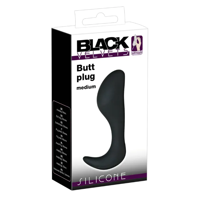 Анальний корок Black Velvets Silicone Butt Plug — фото 9
