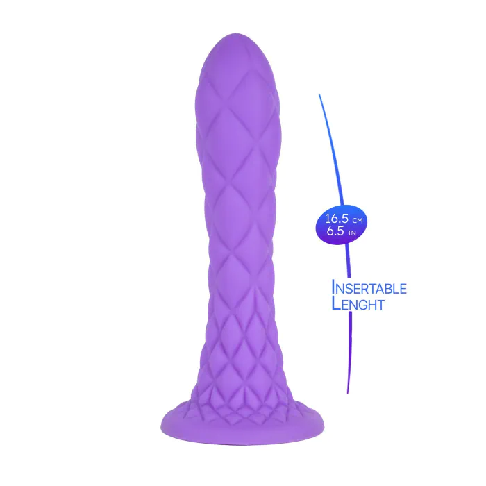 Фалоімітатор SilexD Fantasy Liquid Silicone Dreamy 7" Purple — фото 7