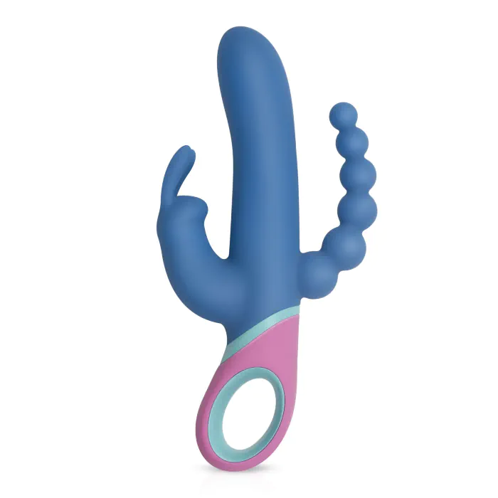 Вібратор-кролик з ротацією и анальним стимулятором Vice Double Vibrator — фото 3