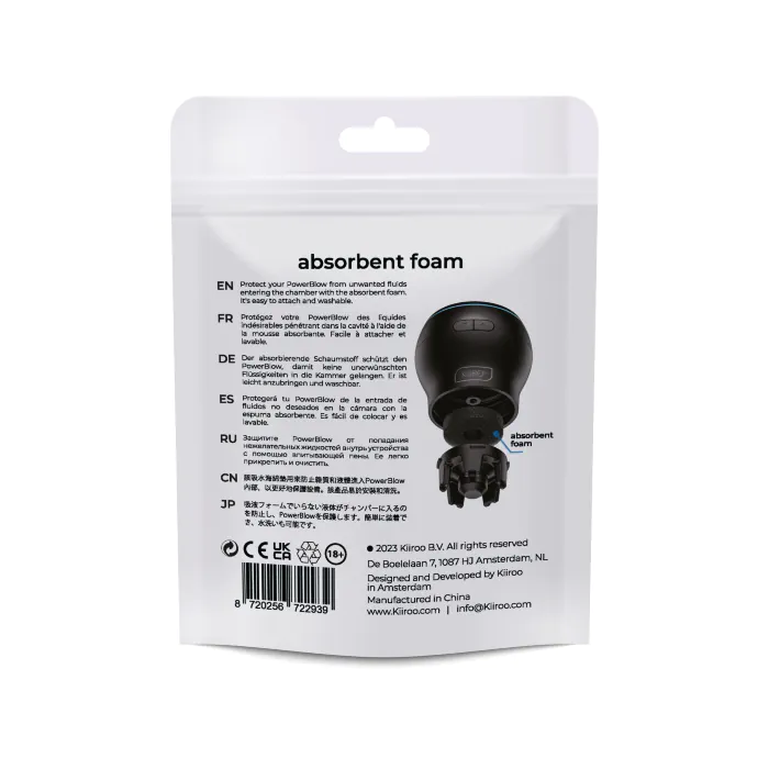 Поглинальна губка Kiiroo Powerblow Absorbent Foam  5 шт — фото 3