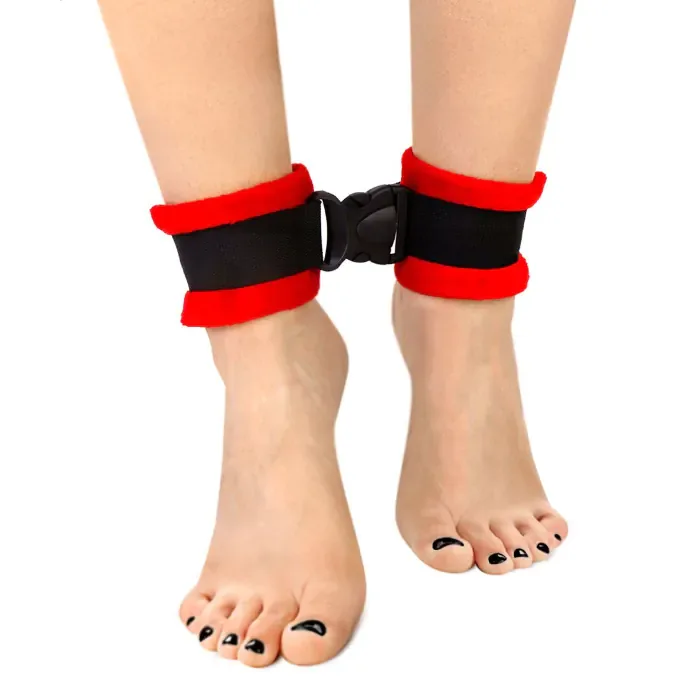 Поножи Art of Sex Ankle Cuffs Soft Touch Red — фото 2
