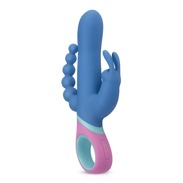 Вібратор-кролик з ротацією и анальним стимулятором Vice Double Vibrator