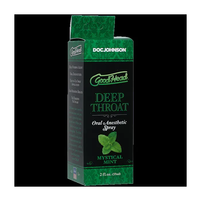 Спрей для мінету Doc Johnson GoodHead DeepThroat Spray Mystical Mint 59 мл — фото 2
