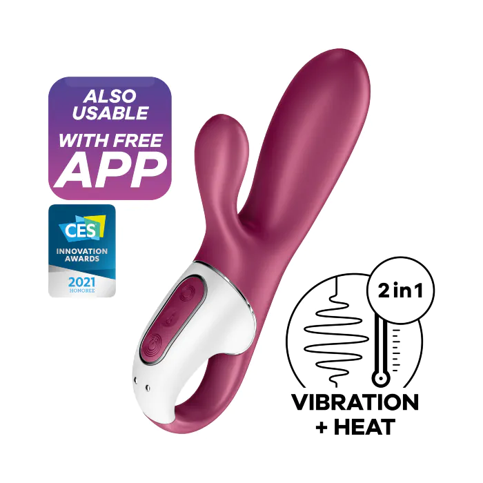 Смарт вібратор з підігрівом Satisfyer Hot Bunny