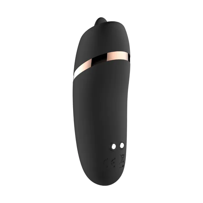 Мінівібратор з язичком Rosy Gold Vibrating & Licking Dual Stimulator — фото 4