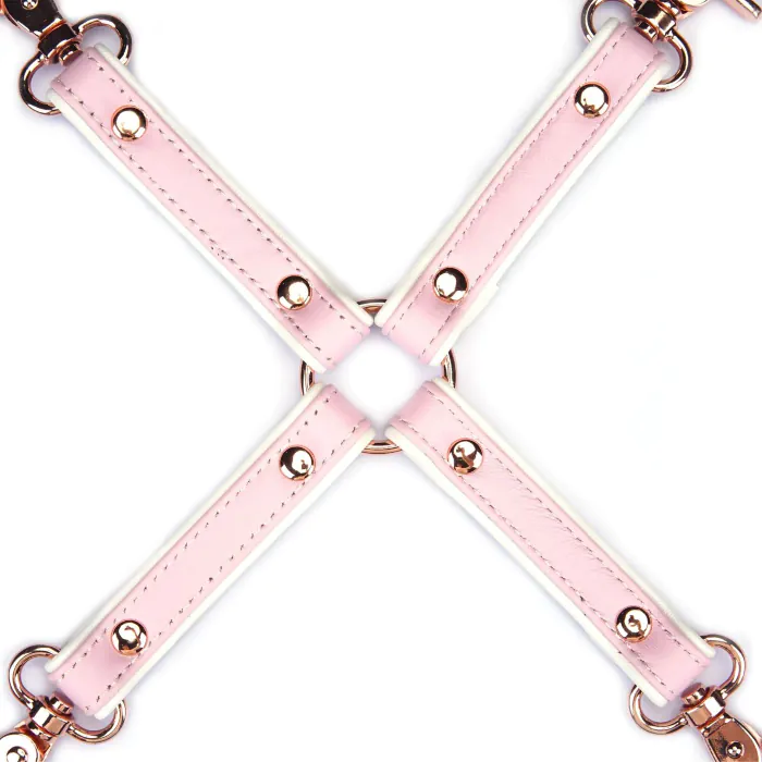 Хрестовина Liebe Seele White & Pink Leather Hogtie — фото 3