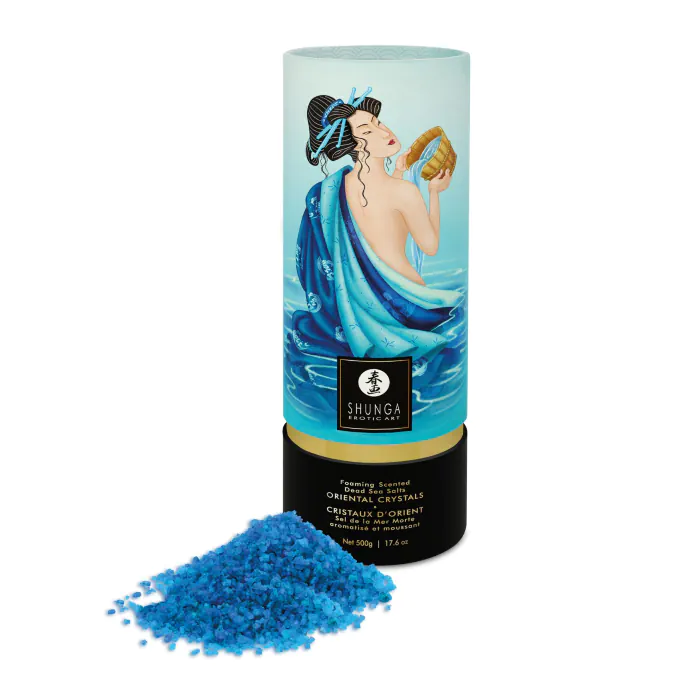 Пінлива сіль для ванни Shunga Dead Sea salt Oriental Crystals Ocean Temptations 500 г — фото 3