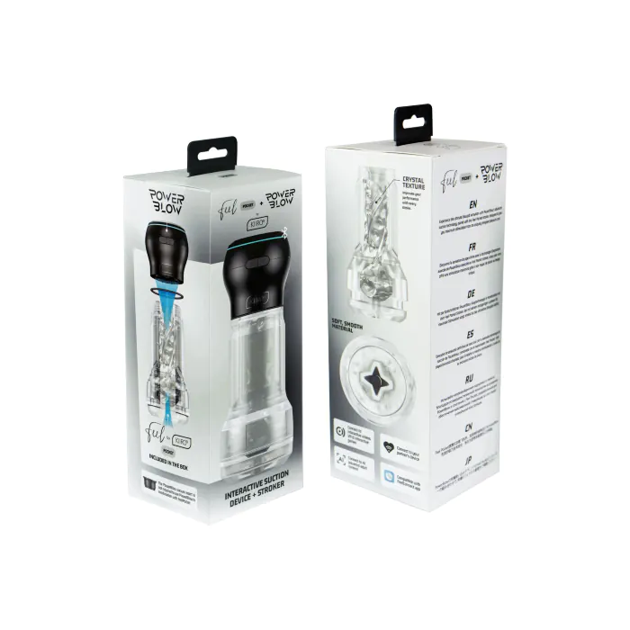 Мастурбатор Kiiroo Feel Pocket Crystal із PowerBlow Combo Set — фото 8