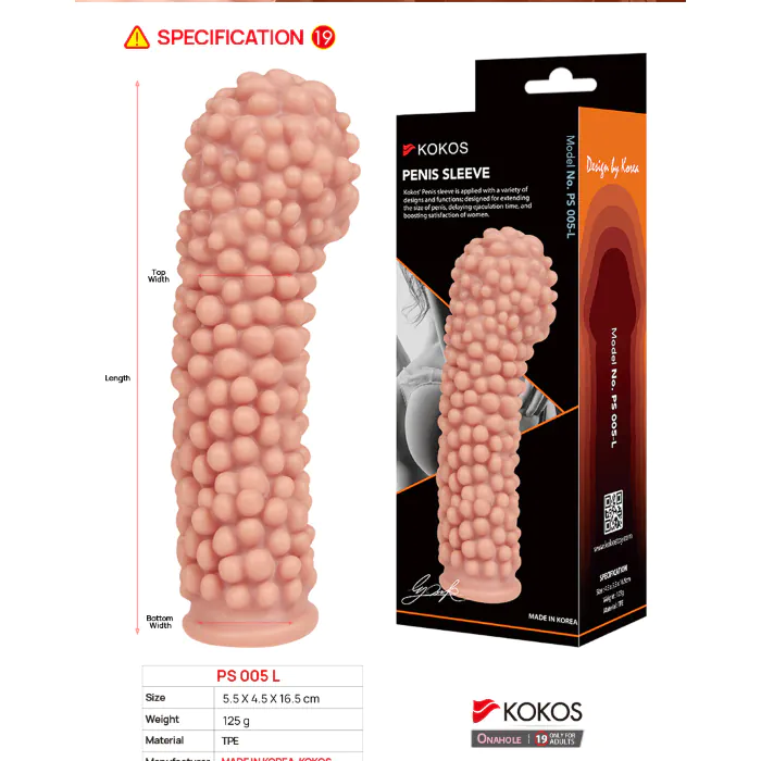 Насадка на член Kokos Penis Sleeve PS 005 L — фото 5