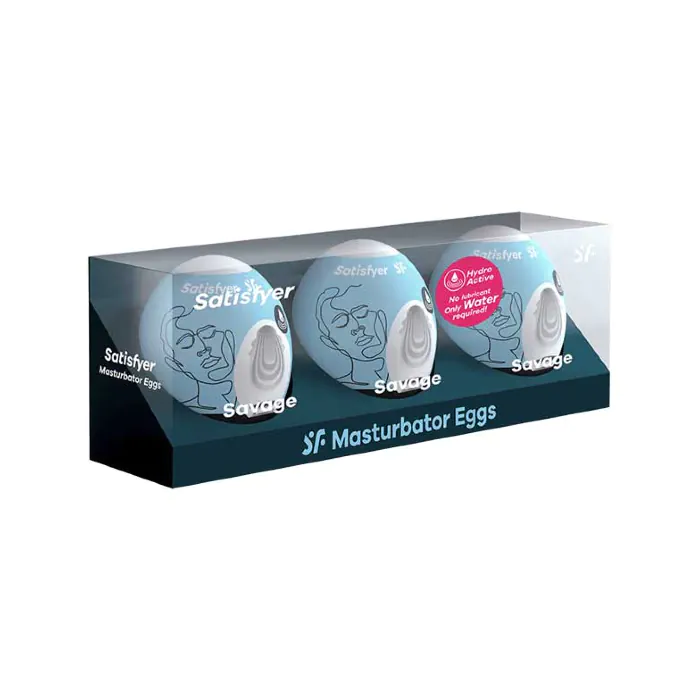 Набір мастурбаторів Satisfyer Egg Set Savage 3 шт — фото 3