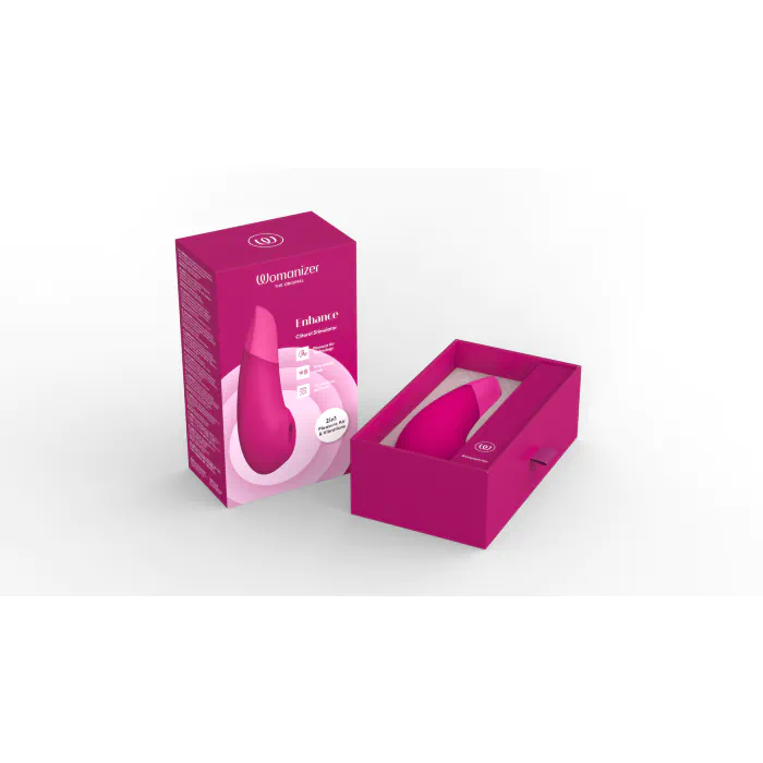 Вакуумний кліторальний стимулятор Womanizer Enhance Pink — фото 25