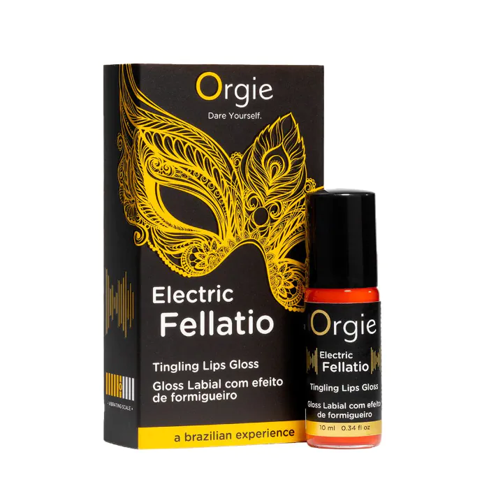 Блиск для губ з ефектом вібрації Orgie Electric Fellatio Lips Gloss 10 мл
