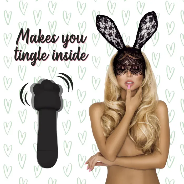 Міні-вібратор FeelzToys Mister Bunny Black — фото 3