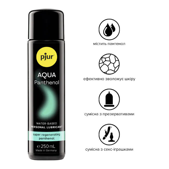 Лубрикант на водній основі pjur Aqua Panthenol 250 мл — фото 2