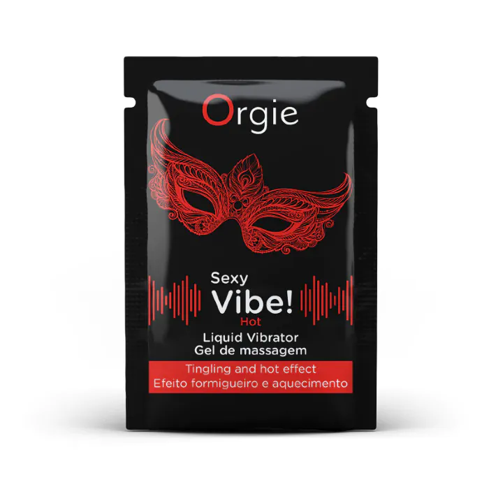 Пробник рідкого вібратора Orgie Sexy Vibe! Hot 1 мл