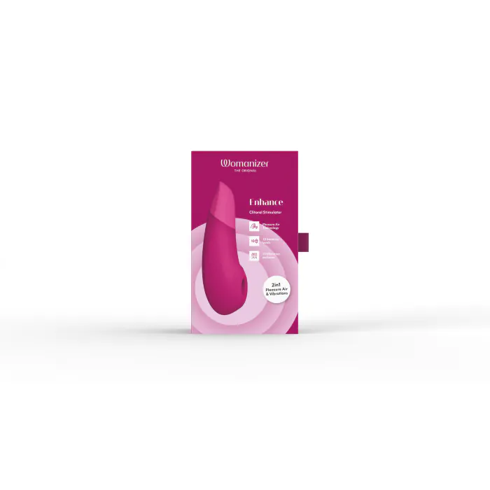 Вакуумний кліторальний стимулятор Womanizer Enhance Pink — фото 28