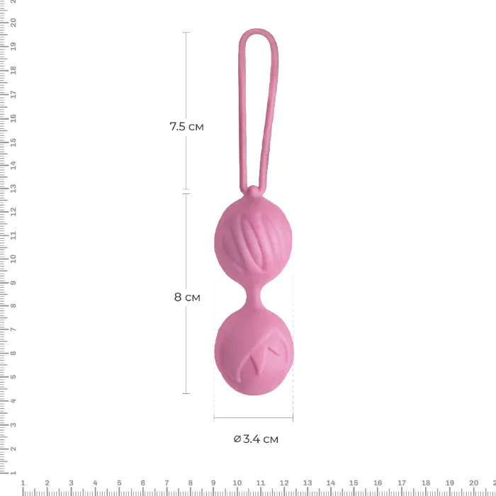Вагінальні кульки Adrien Lastic Geisha Lastic Balls Mini Pink S — фото 2