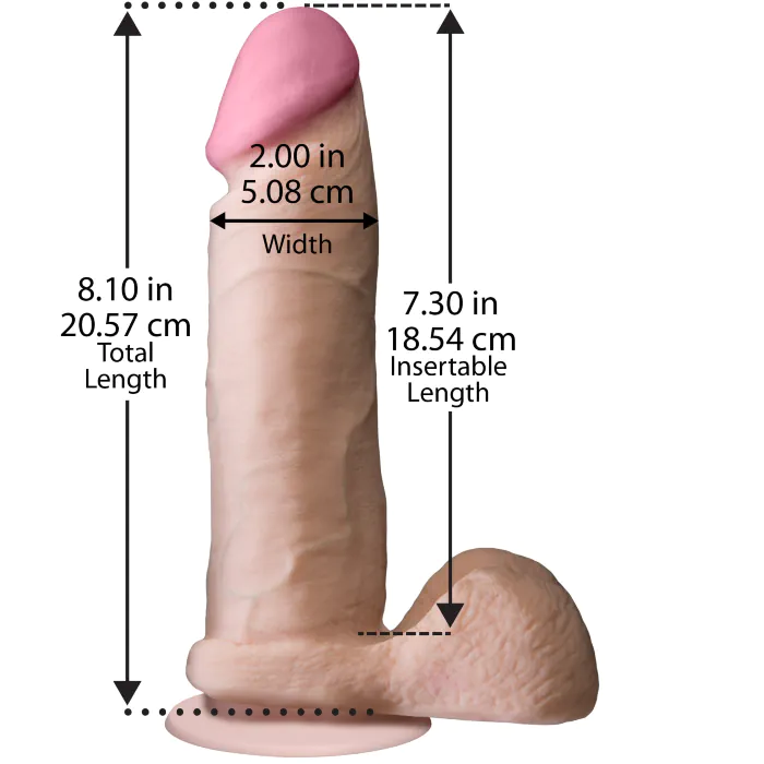 Фалоімітатор Doc Johnson The Realistic Cock 8 — фото 3