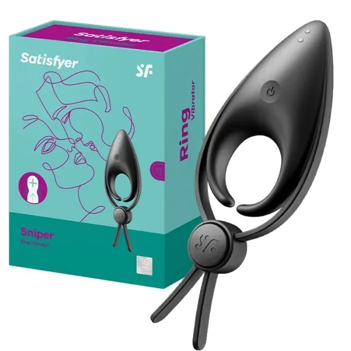 Ерекційне віброкільце ласо Satisfyer Sniper black — фото 3