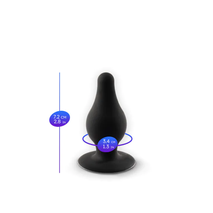Анальна пробка SilexD Plug Model 2 Black S — фото 4
