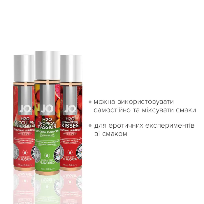 Набір їстівних лубрикантів JO Tri-Me Triple Pack Flavors 3*30 мл — фото 3