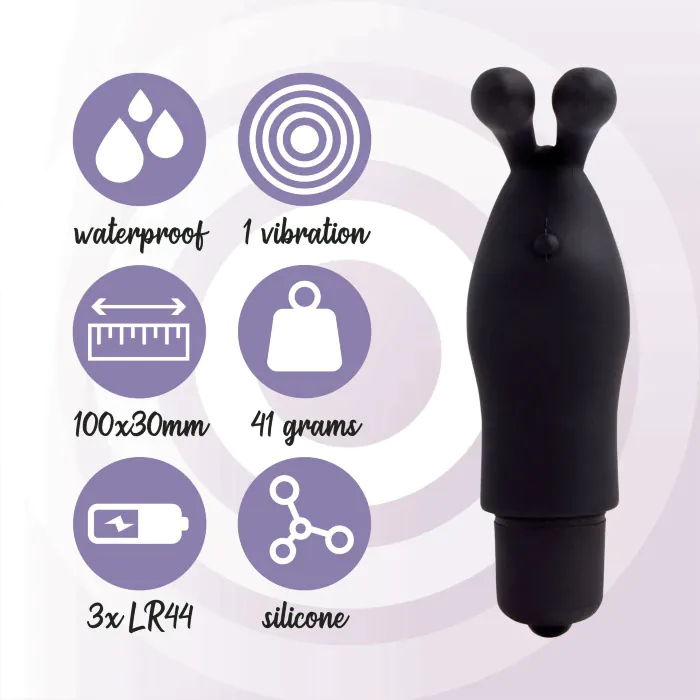 Вібратор на палець FeelzToys Magic Finger Vibrator Black — фото 5