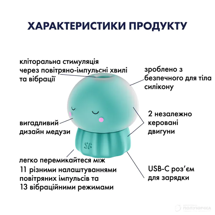 Вакуумний кліторальний стимулятор Satisfyer Jelly-cious Green — фото 5