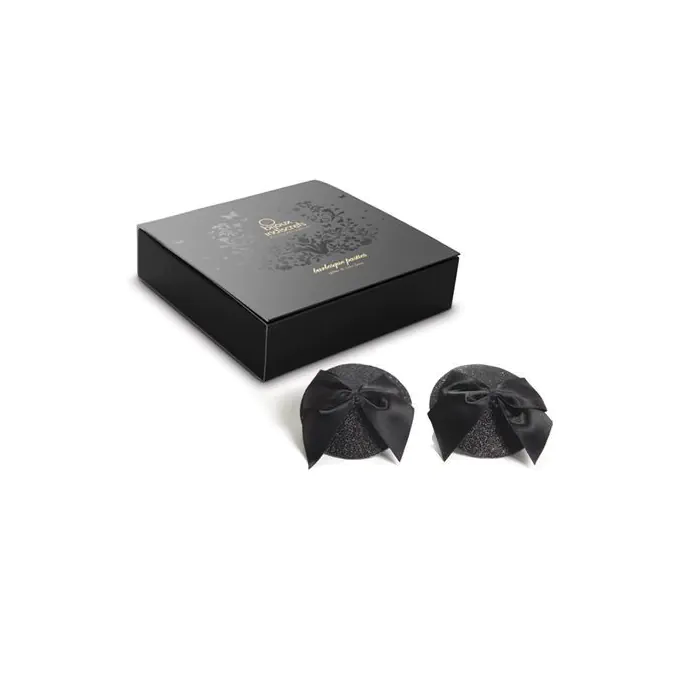 Пестіс Bijoux Indiscrets Burlesque pasties GLITTER and BOW — фото 3