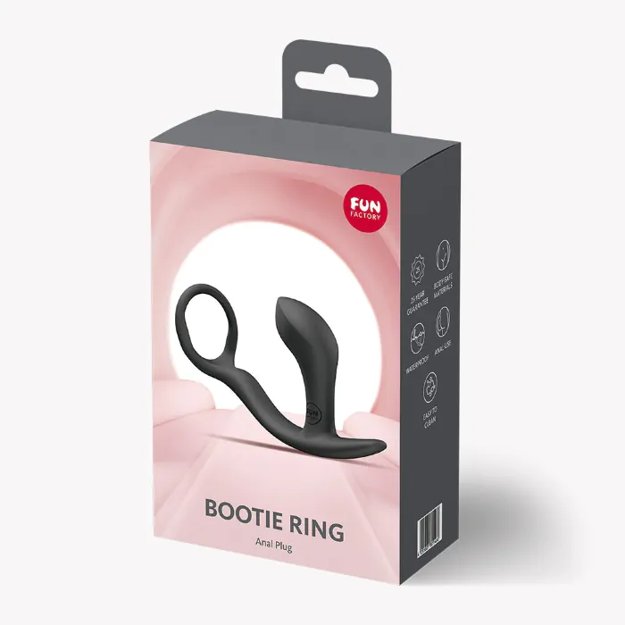 Анальна пробка з ерекційним кільцем Fun Factory Bootie Ring Black — фото 9
