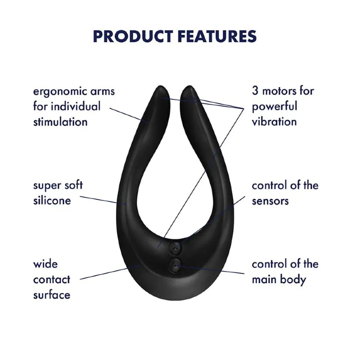 Вібратор для пар Satisfyer Endless Joy Black — фото 3