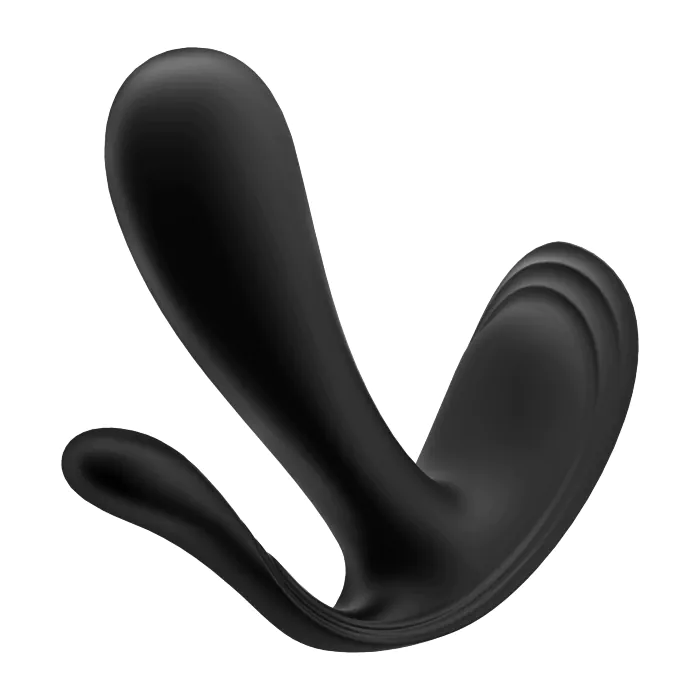 Подвійний смартвібратор у трусики Satisfyer Top Secret+  Black — фото 3