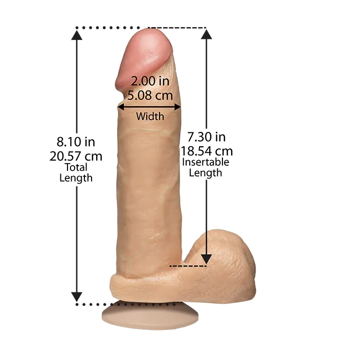 Фалоімітатор Doc Johnson Realistic Cock 8 inch Vack-U-Lock — фото 2