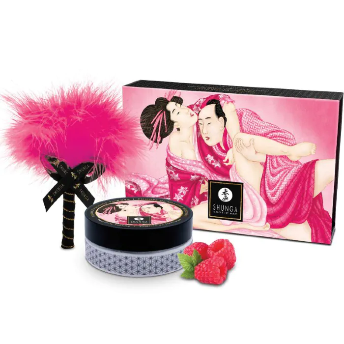 Смачна пудра Shunga Body Powder Raspberry feeling 75 г — фото 3