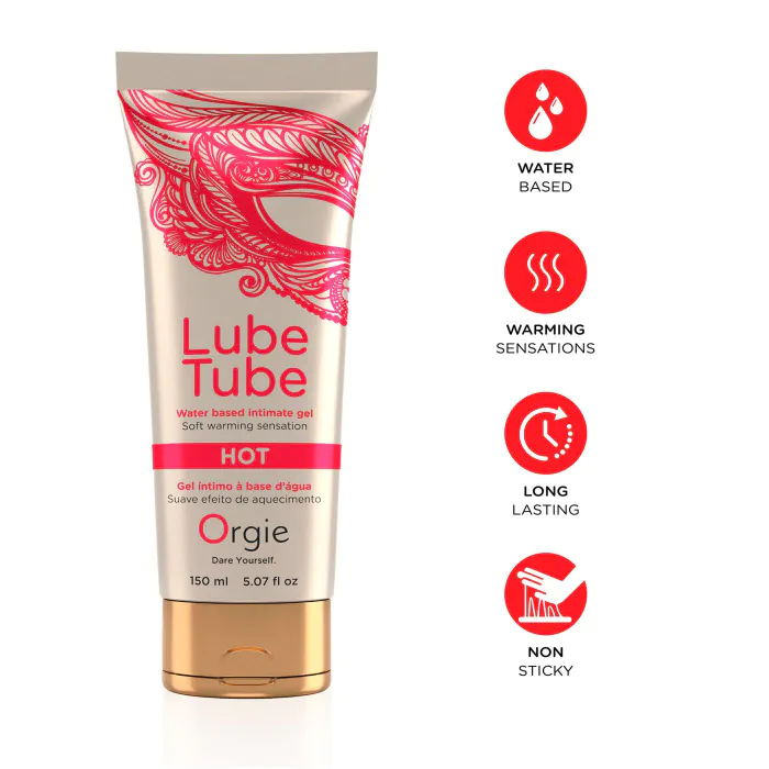 Лубрикант на водній основі Orgie Lube Tube Hot 150 мл — фото 3