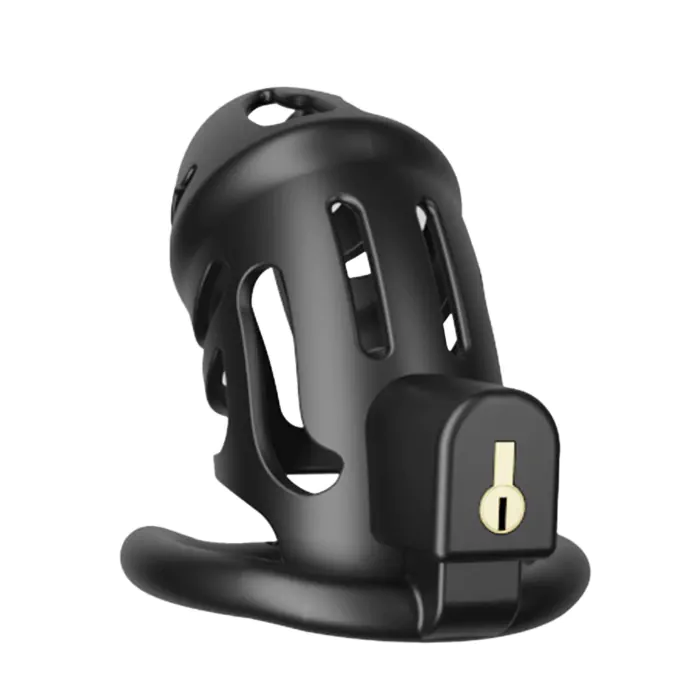 Клітка для пеніса Lockink Sevanda Plastic Chastity Cage Black — фото 3