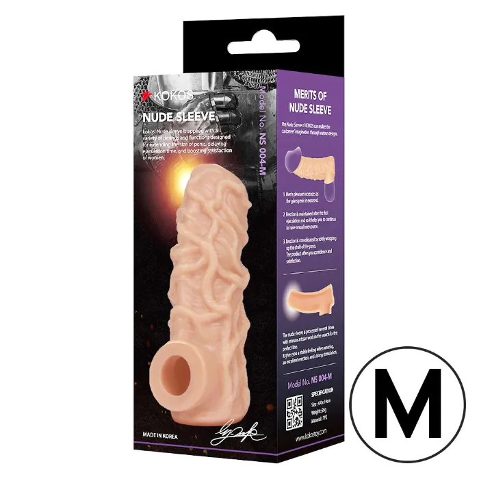 Насадка на член Kokos Nude Sleeve NS 004 M — фото 6