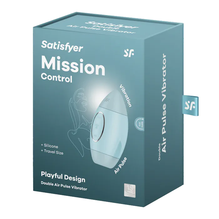 Вакуумний вібратор Satisfyer Mission Control Blue — фото 6