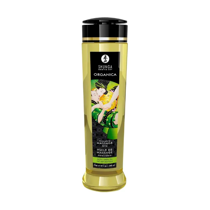 Органічна масажна олія Shunga Exotic green tea