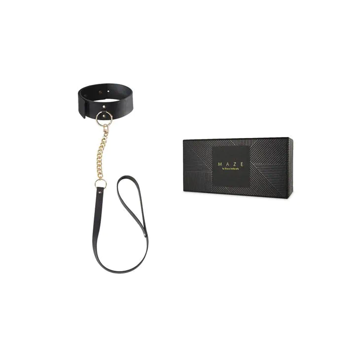 Чокер Bijoux Indiscrets MAZE - Wide Chocker Black — фото 2