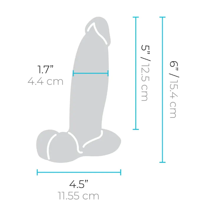 Фалоімітатор b-Vibe Slipskin 6" Girthy — фото 9