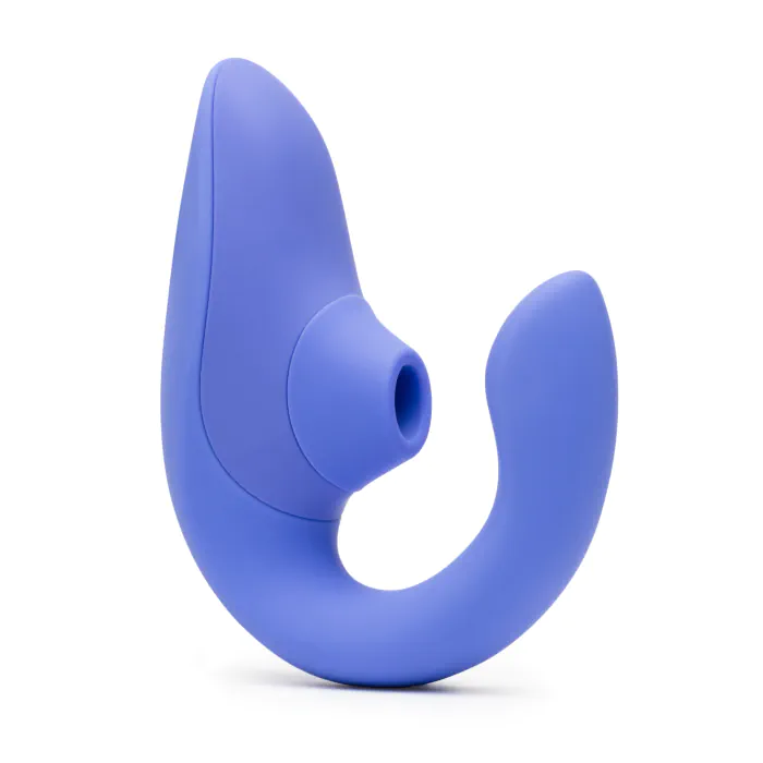Вібратор кролик з вакуумною стимуляцією Womanizer Blend Vibrant Blue
