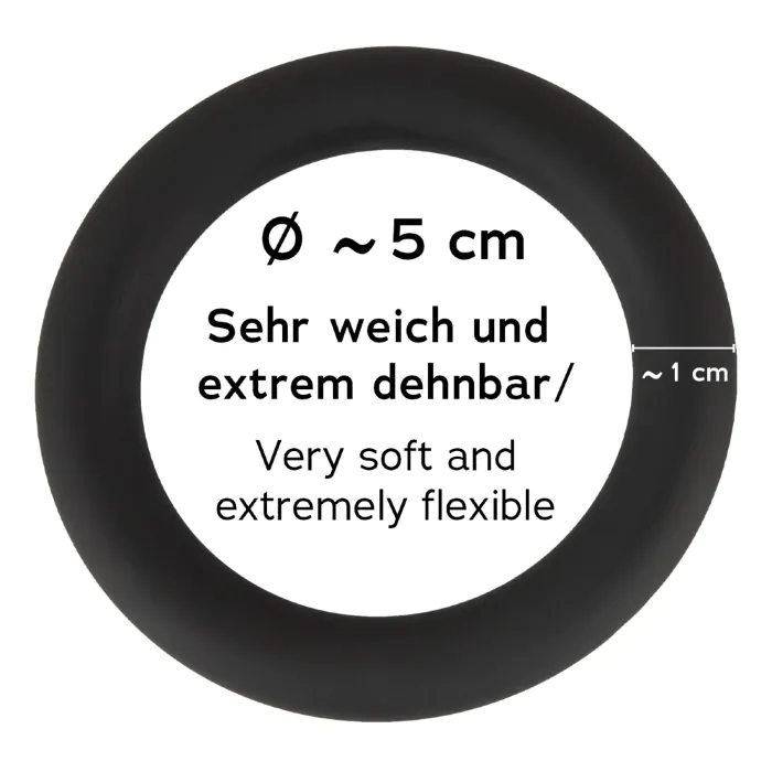 Ерекційне кільце Black Velvets Silicone Cock and Ball Loop — фото 2