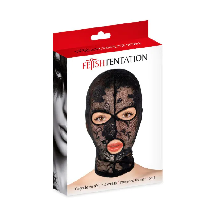 Капюшон для БДСМ Fetish Tentation Patterned fishnet hood — фото 2