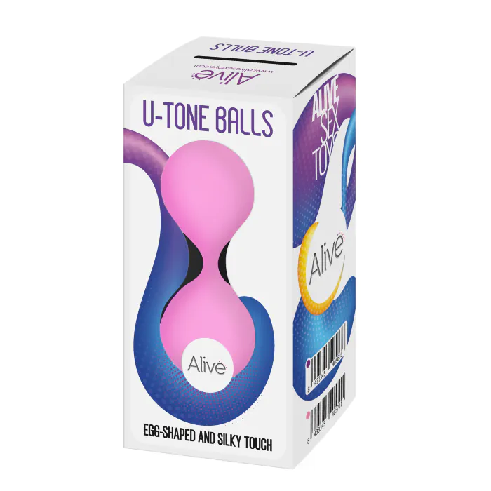 Вагінальні кульки Alive U-Tone Balls Pink — фото 2